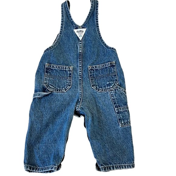 Osh Kosh B'Gosh Vestbak Denim Overalls Pants 12 Months - Picture 2 of 6